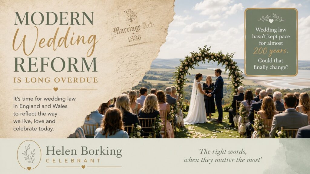 Modern Wedding Reform - Helen Borking Lancashire Celebrant